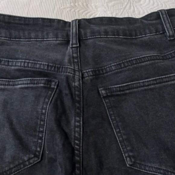 Lattelier Jeans Black Stone Washed Unhemmed Rough Edge (M) 27" - Picture 13 of 16